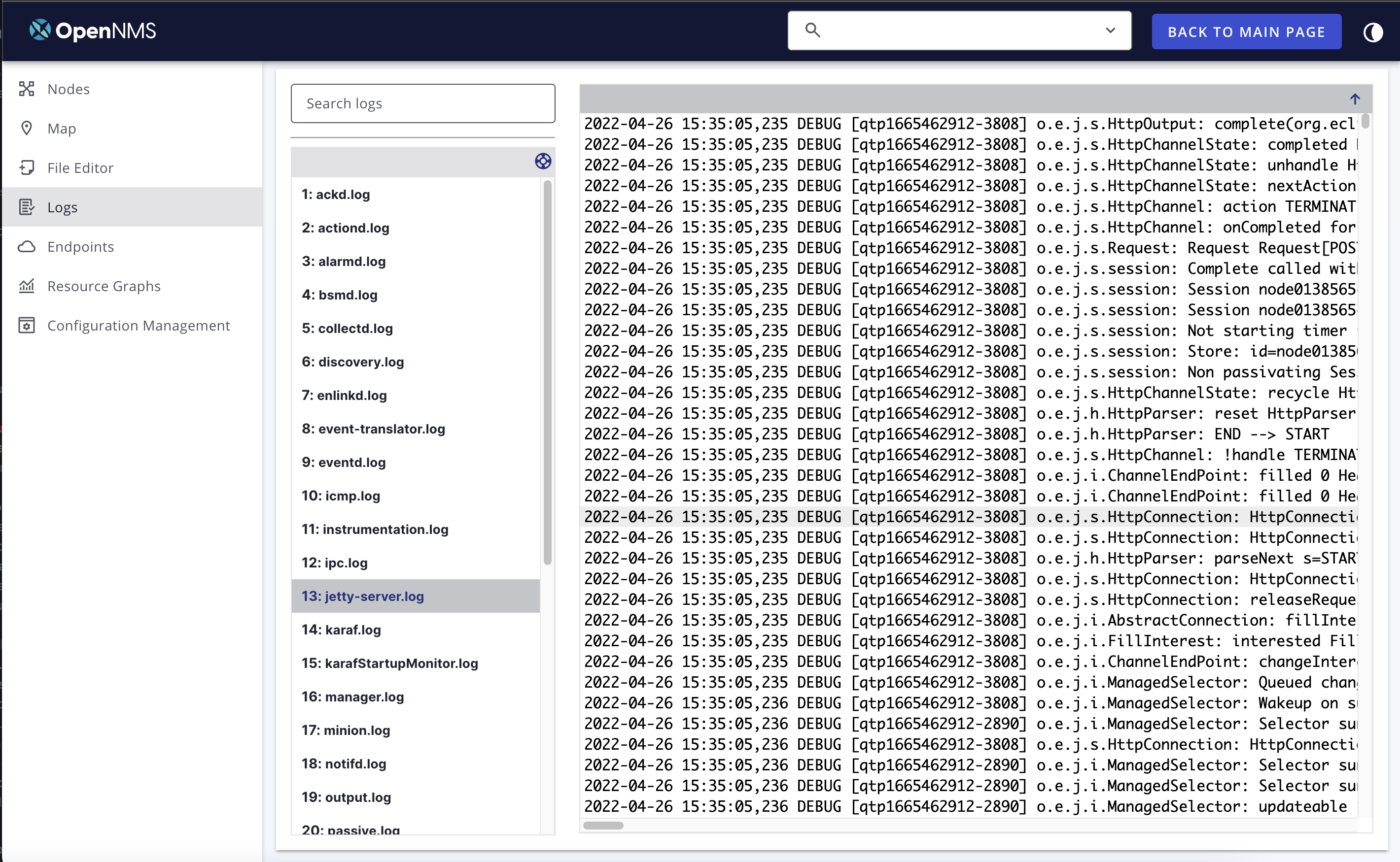 log file viewer